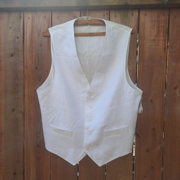 Tommy Hilfiger Vest Large 100% linen - Picture 1 of 4